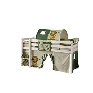 Massivholzbett in weiß – Spielbett zum Jugendbett umbaubar