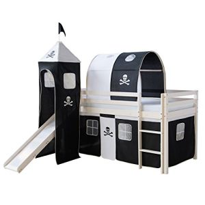 Piratenbett mit Rutsche und Turm von Homestyle4u